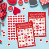 OUNENO Valentines Day Bingo Game Cards 24 Players for Valentine Party Games Classroom Home Activities