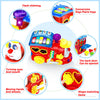 Baby Toys 12-18 Months Musical Train Kids Toys for 1 2 3 4+ Year Old Boys Girls Gifts,Early Education Learning Toy with Fruit Block/Music/Light/for 6 to 12 Months Toddler Christmas Birthday Gifts