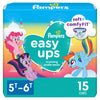 Pampers Easy Ups Girls & Boys Potty Training Pants - Size 5T-6T, 15 Count, My Little Pony Training Underwear