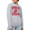 Junk Food Standard Team Helmet Pullover Hoodie. Relaxed Unisex Fit, Kansas City Chiefs-Athletic Heather, Large