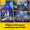 LEGO Creator Space Roller Coaster 31142 3 in 1 Building Toy Set Featuring a Roller Coaster, Drop Tower or Carousel Plus 5 Minifigures, Rebuildable Amusement Park Christmas Toy for Kids Ages 9 and Up