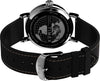 Timex Men's Standard 40mm Watch - Silver-Tone Case Black Dial with Black Leather & Fabric Strap