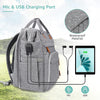 DERSTUEWE Diaper Bag Backpack?Baby Diaper Bags, Baby Shower Gifts, Multifunctional diaper backpack Large Capacity, (Heather Grey)