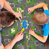 Sorbus Traffic Play mat Puzzle Foam Interlocking Tiles - Kids Road Traffic Play Rug - Children Educational Playmat Rug - Great for Playing with Toy Cars Trucks (9 Tiles with Borders)