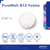 Pure Encapsulations PureMelt B12 Folate | Dissolvable Lozenge with 1,000 mcg Vitamin B12 and Active Folate (as Metafolin L-5|MTHF) | 90 Lozenges