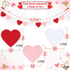 KatchOn, Felt Heart Garland for Valentines Day Decor - 8.2 Feet, No DIY | Red Rose Valentine Garland, Galentines Day Decorations | Valentines Day Garland, Valentines Decorations, Romantic Decorations