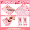 127 Pcs Valentine's Day Games Cards Bingo Game for Adults Kids Valentine's Day Party Game with Pencil Trivia Classroom Games Activities Valentine Gifts Boys Girls Birthday Party Supplies