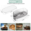 VERABE Small Turtle Tank with Lid, Acrylic Turtle Aquarium with Water Pump, Full View Visually Reptile Turtle Habitat, Easy to Clean and Change Water, Multi Functional Area, Small, White