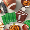Football Party Supplies Kit Serve 50,Includes Touchdown Dinner Plates, Dessert Plates and Napkins for Football Birthday Party Football Gameday Tailgate Party Decorations