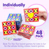 4E's Novelty Foam Tic Tac Toe Game [Bulk 24 Pack] for Kids Individually Wrapped Valentines Party Favors, Goody Bag Fillers Toys, Classroom Exchange Gifts for Kids