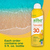 Alba Botanica Sunscreen Spray for Face and Body, Broad Spectrum SPF 30 Sunscreen, Hawaiian Coconut, Water Resistant and Biodegradable, 5 fl. oz. Bottle