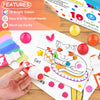 Soucolor Washable Dot Markers for Toddlers Kids Preschool, 10 Colors 2 oz Bingo Daubers Paint Markers Set with 48 Pages Tearable Activity Book for Toddler Arts and Crafts Kits Supplies, Water-Based