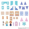 Disney Wooden Toys Frozen Arendelle Castle Block Set, 30+ Pieces Include Elsa, Anna, and Olaf Block Figures, Officially Licensed Kids Toys for Ages 3 Up by Just Play