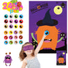 Funnlot Halloween Games for Kids Party Halloween Party Games for Kids Pin The Eye on The Monster Game Halloween Party Games Activities Halloween  Pin The Tail (Pin The Eye on The Monster)