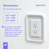 BABY BLOCK Jumbo Wall Outlet Cover Box | Childproof Outlet Covers Baby proofing | Outlet Lock | Plug in Covers | Outlet Box Cover | Childproof Outlet Cover | Safety Outlet Covers | Cable Outlet Cover