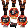 Sasylvia 3 Pcs Chili Cook Off Metals for Prizes 1st 2nd 3rd Place Medals Winner Medals Chili Cook Off Prizes Chili Cook Off Decorations Chili Cook Off Trophies