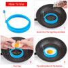 8 Pack Egg Ring, Silicone Round Egg Cooking Rings Non-Stick Frying Egg Maker Molds, 4inch/10cm Food Grade Egg Ring, Fit Fried Egg Or Pancake Rings, Multicolor