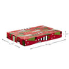 Hallmark Christmas Gift Boxes with Lids in Assorted Designs (Pack of 12: Trees, Stripes, Snowmen, Holly) Red, Green and White Patterned Shirt Boxes for Wrapping Gifts