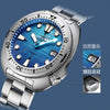 ADDIESDIVE Mens Automatic Dive Watch Stainless Steel NH35A Mechanical Movement 200M Waterproof Blue Deep Sea Dial