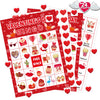 OUNENO Valentines Day Bingo Game Cards 24 Players for Valentine Party Games Classroom Home Activities