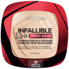 L'Oreal Paris Makeup Infallible Fresh Wear Foundation in a Powder, Up to 24H Wear, Waterproof, Porcelain, 0.31 oz.