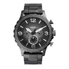 Fossil Men's Nate Quartz Stainless Steel Chronograph Watch, Color: Smoke (Model: JR1437)