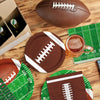 Football Party Supplies Kit Serve 50,Includes Touchdown Dinner Plates, Dessert Plates and Napkins for Football Birthday Party Football Gameday Tailgate Party Decorations