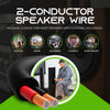 GearIT 14/2 Speaker Wire (200 Feet) 14 Gauge (Copper Clad Aluminum) - Outdoor Direct Burial in Ground/in Wall / CL3 CL2 Rated / 2 Conductors - CCA, Black 200ft