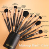 AIRWOS® Makeup Brushes Set Professional 14Pcs Makeup Brushes Pearl Flash Handles Premium Synthetic Foundation Face Powder Brush Blending Eyeshadow Concealers Makeup Brushes MakeUp Brushes with Case