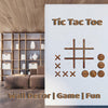 Large Wood Game Room Wall Decor, Modern Home Wall Art for Farmhouse Living Room Bedroom Office Decorations, Playroom Hallway Nursery Kids Room Decor Wall Stickers (18×18 tic tac Toe Game)