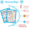 Happy Storm Snowman Bingo Cards for Kids, 24 Players Winter Holiday Christmas Games Crafts for Childrens, Xmas Party Activities Supplies Favors for Family Large Group School Classroom