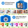 Kids Camera Waterproof Underwater Camera for 3-12 Year Old Boys Girls 2 Inch IPS Screen 1080P HD Digital Kids Video Camera Indoor Outdoor Action Cameras Best Christmas Birthday Gifts Dark Blue