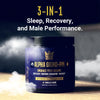 Advanced Sleep Aid for Men, Nootropic Night Time Burner & Anabolic Recovery, Natural Sleep Supplement with Magnesium Glycinate, Apigenin, Selenium - Vanilla Flavor | Alpha Grind PM