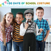 MERIABNY Old Man Costume Kit for Kids Size 7 100 Day Of School Grandpa Costume for Boys Old People Costume