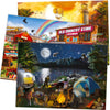 Puzzles for Adults 1000 Pieces and Up - 3 Pack of 1000 Piece Puzzles for Kids Ages 8-10-12 by Quokka - Enjoy Market, Lighthouse and Camping Designs for Women and Men