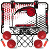 Mililier Indoor Basketball Hoop for Kids, Over The Door Basketball Hoop Indoor with 4 Balls and 2 Air Pump Mini Basketball Hoop Basketball Toys for 3 4 5 6 7 8 9 10 11 12 Year Old Boys