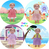 Alive Baby Doll Clothes and Accessories - 12 Sets Girl Doll Princess Dress for 12 13 14 15 16 Inch Bitty Doll Clothes - Cute Alive Doll Accessories Outfits for Little Girls Christmas Birthday Gifts