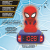 Lexibook - Marvel Spider-Man Digital Alarm Clock with Night Light Snooze and Marvel Spider Man Superheroes Sound Effects - Boys Clock - Luminous Spiderman, Blue - RL800SP