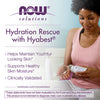 NOW Solutions, Hydration Rescue with Hyabest® hyaluronic acid, Helps Maintain Youthful Looking Skin*, Supports Healthy Skin Moisture*, 60 Veg Capsules