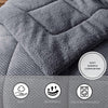 KASENTEX Luxury Plush Sherpa Comforter, Ultra Soft Cozy Reversible Fleece - Goose Down Alternative Fill, Machine Washable Bedding, Excalibur Grey, Twin/Twin XL Size