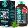 Oral Probiotics for Mouth Bad Breath - Dental Probiotics for Teeth and Gums - 3 Billion CFU Advanced Bad Breath Treatment for Mouth Health - 45 Prebiotic and Probiotic Lactobacillus Salivarius Tablets