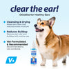 Vetnique Labs Oticbliss Ear Cleaner Wipes/Flushes for Dogs & Cats with Odor Control and Itch Relief Reduces Head Shaking - Clear The Ear