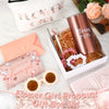 9 Pcs Gifts Set Personalized Tumbler with Straw Be My Flower Girl Card Box Canvas Bag Sunglasses Hair Ring Diamond Pen Envelope Bride Gifts for Wedding Party