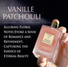 Prince Parfums Dubai - Story of Vanille Patchouli For Women - 3.4 Ounces - Extrait de Parfum - Alluring Floral Fusion of Vanilla, Patchouli & Tonka Bean - Scent of Seductive Allure & Timeless Elegance