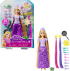 Mattel Disney Princess Rapunzel Fashion Doll with Long Fairy-Tale Hair, 2 Color-Change Hair Extensions & 10 Hairstyling Pieces