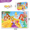 MZZOTOY Princess Puzzles for Kids Ages 4-8 60 Pieces Puzzles for Kids Ages 3-5 Princess Puzzle for Girls Toys Jigsaw Puzzles in a Metal Box Educational Puzzles (Princess)