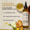 Carols Daughter Goddess Strength 7 Oil Blend Scalp & Hair Treatment to Strengthen Lengthen Curls - with Castor Oil, Olive Jojoba - For Wavy, Curly, Coily, Natural Hair, 4.2 fl oz