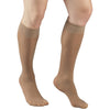 Truform Sheer Compression Stockings, 8-15 mmHg, Women's Knee High Length, 20 Denier, Beige, Large