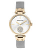 Anne Klein Women's AK/3001SVTT Premium Crystal Accented Two-Tone Mesh Bracelet Watch