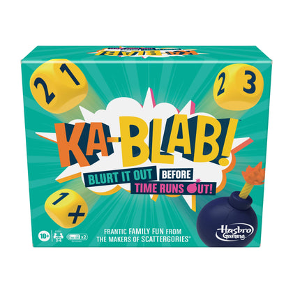 Hasbro Gaming Ka-Blab! Game for Families, Teens and Kids Ages 10 and Up, Family-Friendly Party Game for 2-6 Players, from The Makers of Scattergories